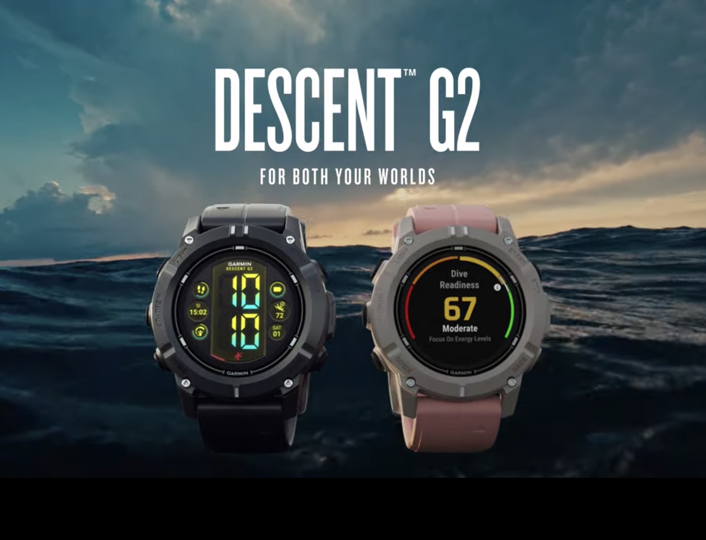 Garmin Descent G2 avec moniteur en direct Garmin Descent G2 avec moniteur en direct
