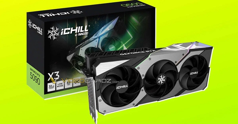 Emballage de la RTX 5090 par iChill Emballage de la RTX 5090 par iChill
