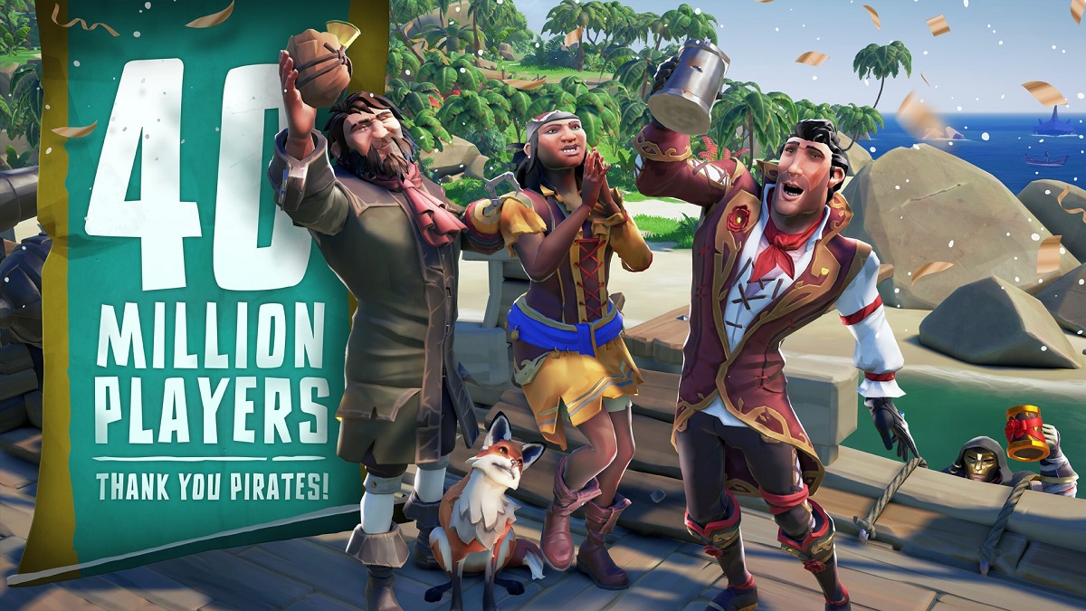 Sea of Thieves est très fréquenté, les développeurs ayant annoncé que plus de 40 millions de personnes avaient déjà joué au jeu. Sea of Thieves est très fréquenté, les développeurs ayant annoncé que plus de 40 millions de personnes avaient déjà joué au jeu.