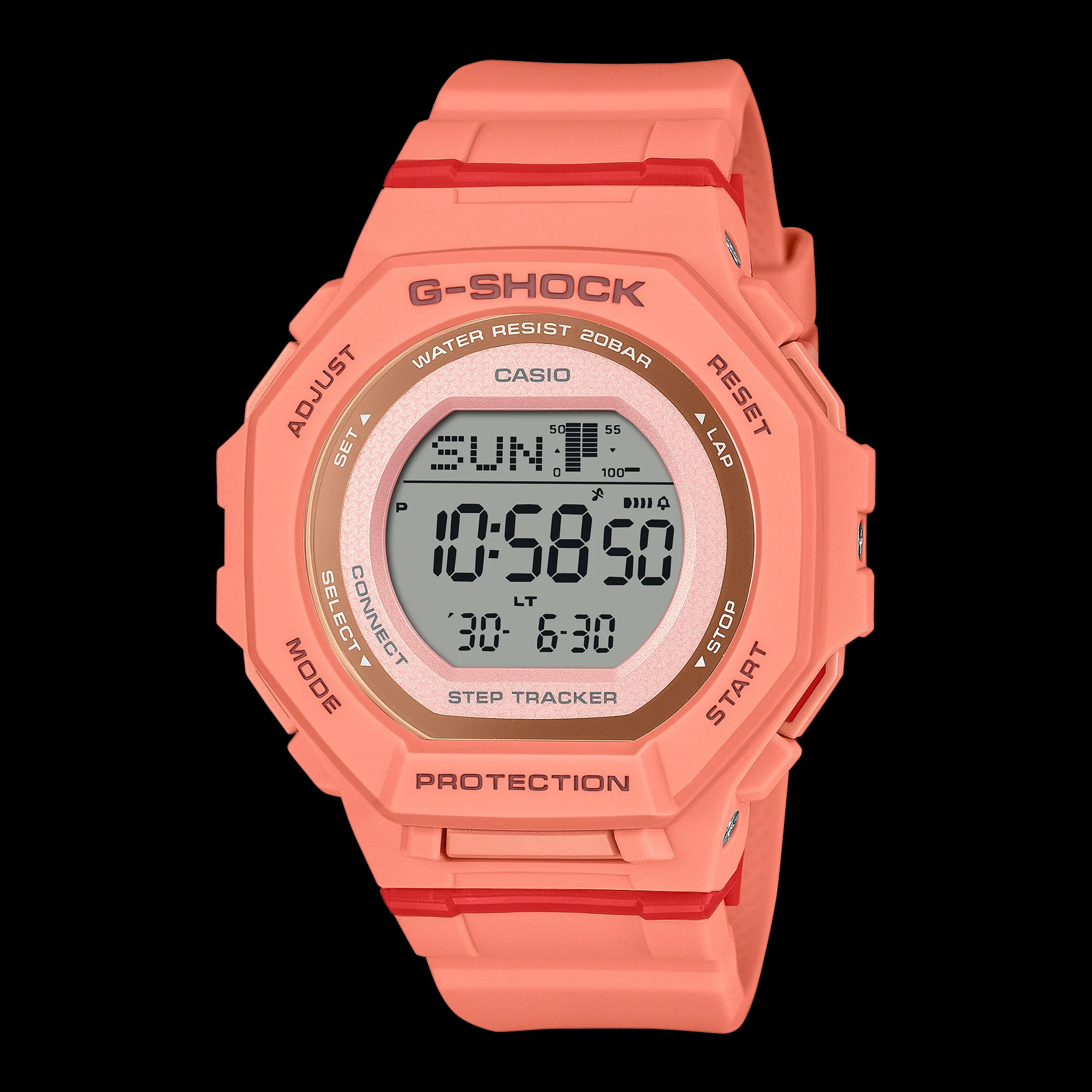 G-Shock Move GMDB300SC en orange corail G-Shock Move GMDB300SC en orange corail