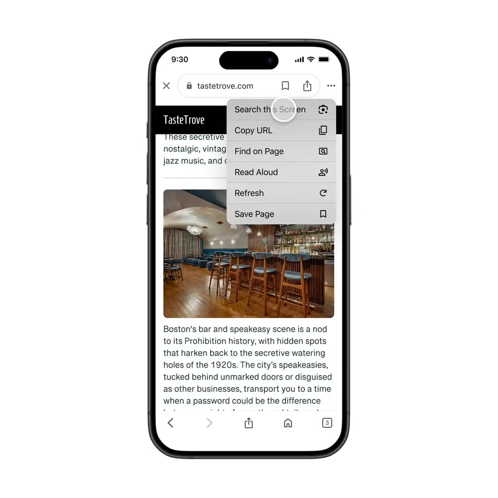 Google app iOS Lens Écran de recherche Google app iOS Lens Écran de recherche