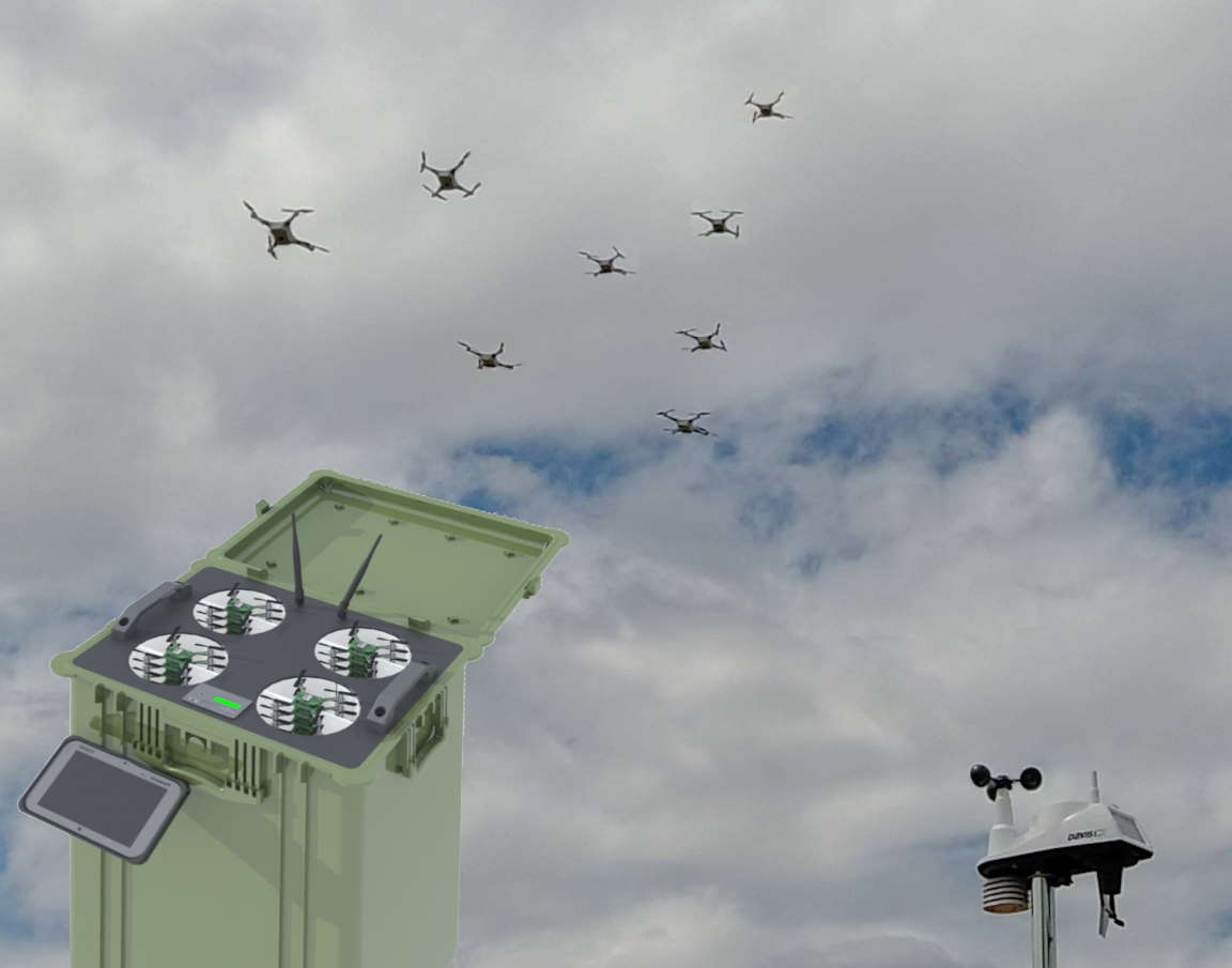 L'armée de l'air américaine commande le système WeatherHive qui utilise des drones pour prévoir le temps. L'armée de l'air américaine commande le système WeatherHive qui utilise des drones pour prévoir le temps.