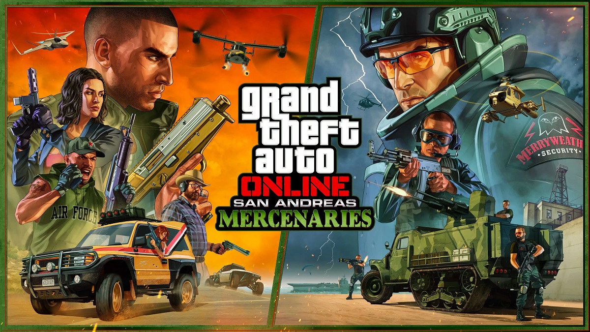 Rockstar Games a publié une bande-annonce colorée pour la mise à jour majeure San Andreas Mercenaries pour GTA Online. Rockstar Games a publié une bande-annonce colorée pour la mise à jour majeure San Andreas Mercenaries pour GTA Online.