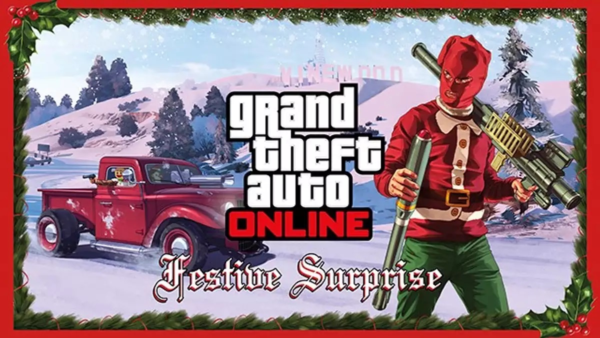 Grand Theft Auto Online a lancé son événement annuel de Noël ! Dépêchez-vous de prendre part au chaos des fêtes et de recevoir des bonus intéressants. Grand Theft Auto Online a lancé son événement annuel de Noël ! Dépêchez-vous de prendre part au chaos des fêtes et de recevoir des bonus intéressants.