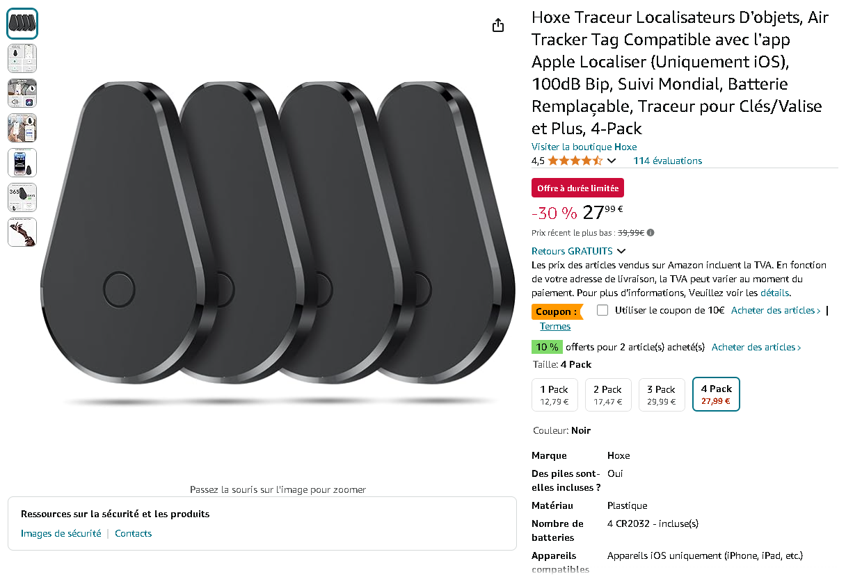Traceur d'Objets Hoxe Capture d'écran du Traceur Hoxe