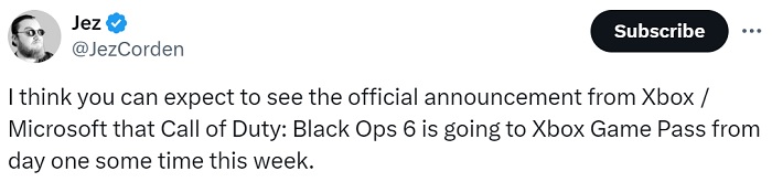 Microsoft a confirmé "accidentellement" la sortie de Call of Duty : Black Ops 6 sur le service Xbox Game Pass.-3 Microsoft a confirmé "accidentellement" la sortie de Call of Duty : Black Ops 6 sur le service Xbox Game Pass.-3