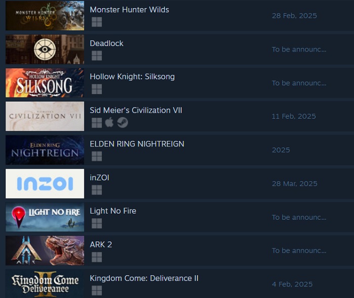 Capture d'écran de Monster Hunter Wilds Une capture d'écran de Monster Hunter Wilds sur Steam