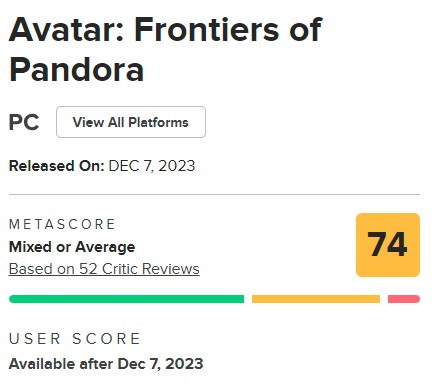 Un jeu magnifique au gameplay banal : les critiques ont réservé un accueil mitigé à Avatar : Frontiers of Pandora d'Ubisoft.-2 Un jeu magnifique au gameplay banal : les critiques ont réservé un accueil mitigé à Avatar : Frontiers of Pandora d'Ubisoft.-2