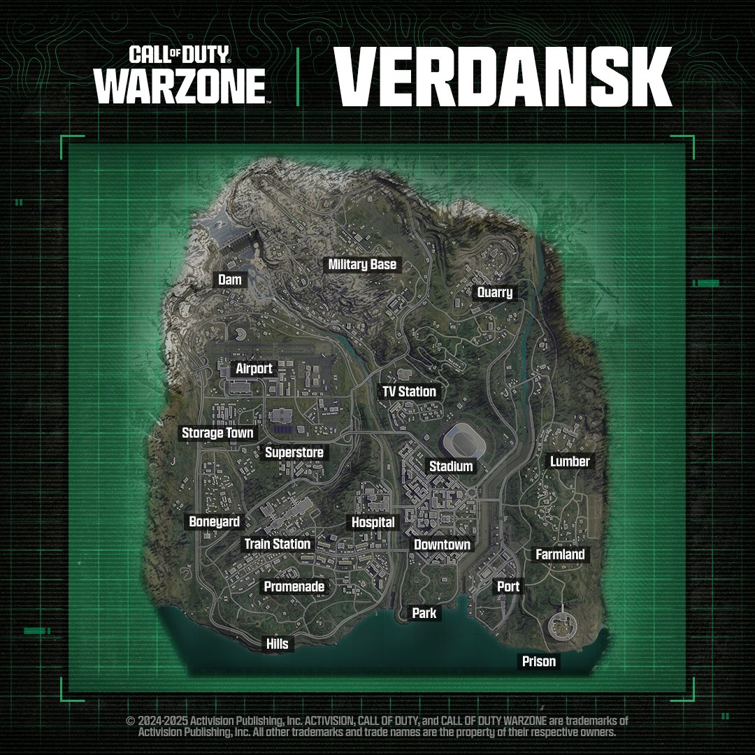 Mise à jour de la carte tactique de Verdansk Mise à jour de la carte tactique de Verdansk
