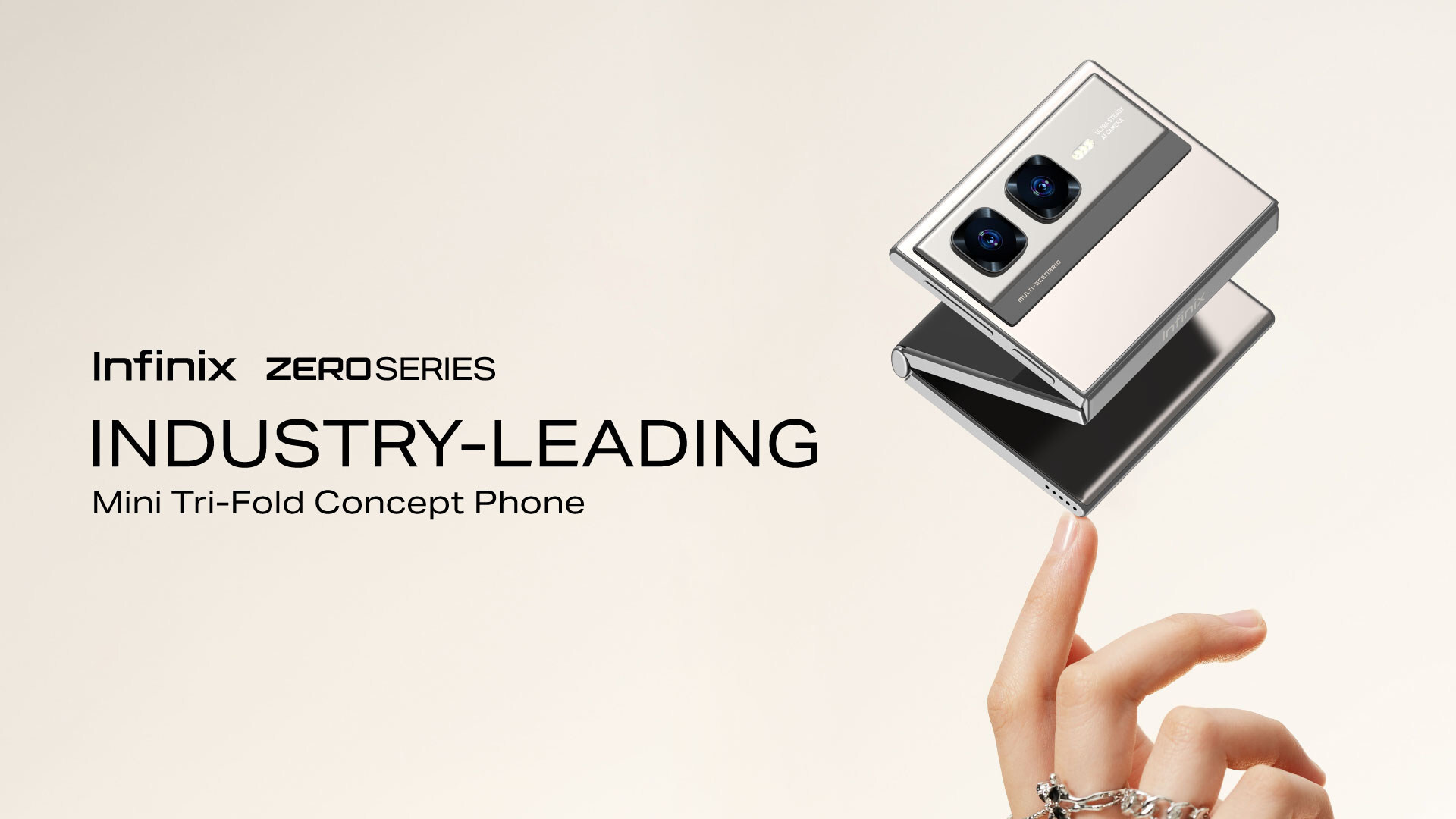Concept de l'appareil pliable Infinix Zero Series Mini Tri-Fold Concept de l'appareil pliable Infinix Zero Series Mini Tri-Fold