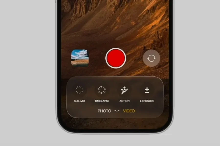 La nouvelle interface de l'application Appareil photo dans iOS 19 est supposée