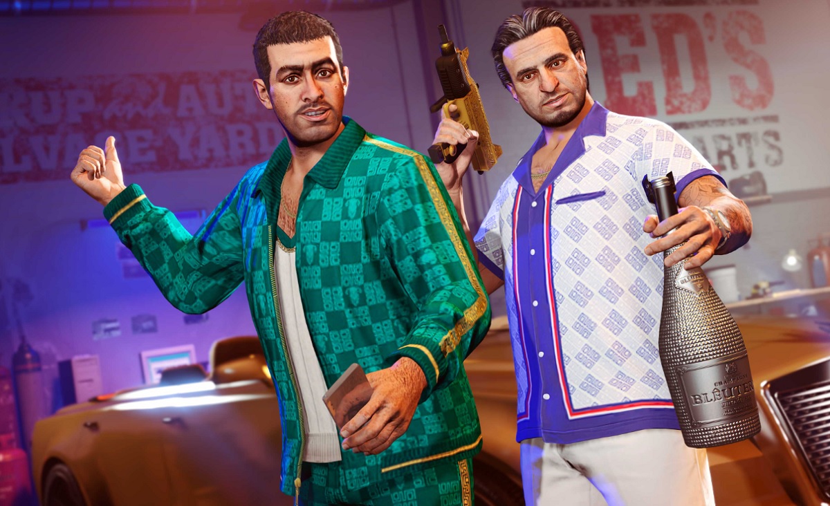 Des voitures de sport de luxe, de nouvelles affaires et de vieilles connaissances : La mise à jour majeure Chop Shop pour Grand Theft Auto Online est disponible. Des voitures de sport de luxe, de nouvelles affaires et de vieilles connaissances : La mise à jour majeure Chop Shop pour Grand Theft Auto Online est disponible.
