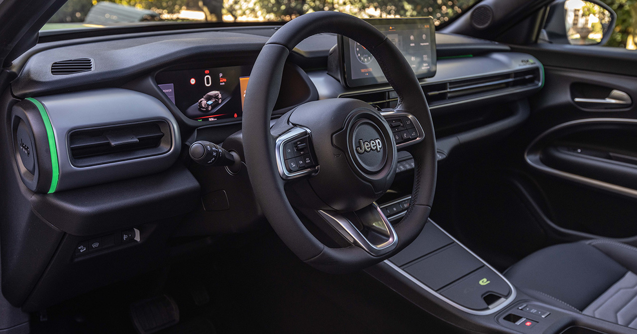 Intérieur de la Jeep Avenger 4xe