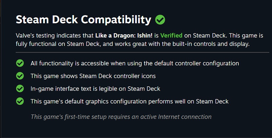 Le remake de Like a Dragon : Ishin ! sera entièrement compatible avec la console portable Steam Deck.-2 Le remake de Like a Dragon : Ishin ! sera entièrement compatible avec la console portable Steam Deck.-2