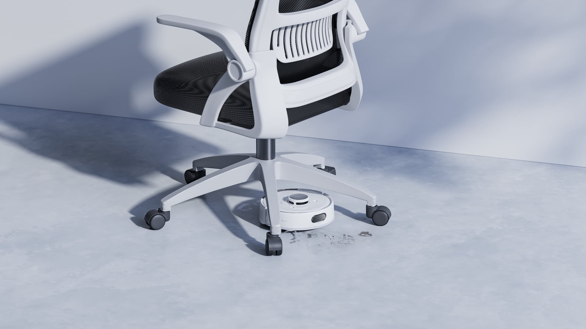 Nettoyage avec la SwitchBot K20+ Pro. Illustration : SwitchBot