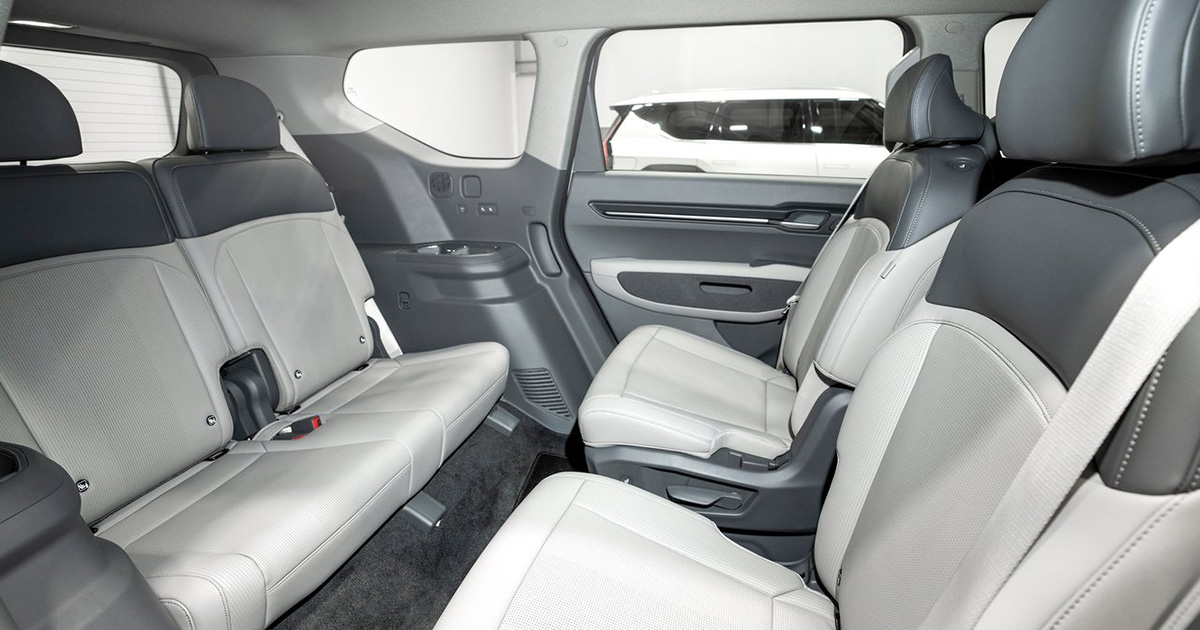 Kia EV9 sièges de deuxième et troisième rangée Kia EV9 sièges de deuxième et troisième rangée