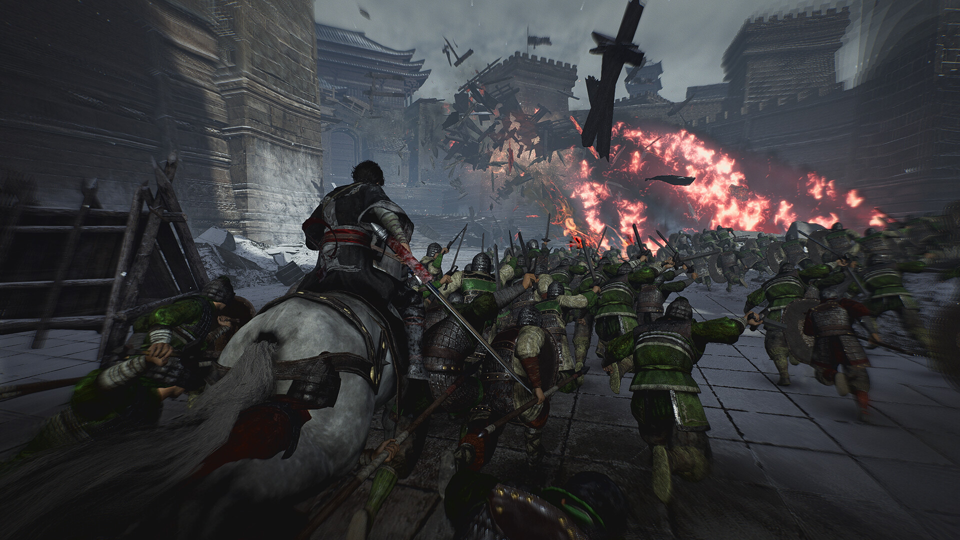 Action dans DYNASTY WARRIORS : ORIGINES Action dans DYNASTY WARRIORS : ORIGINES