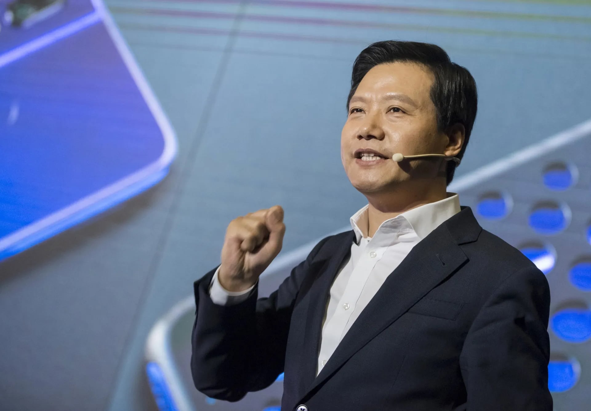 Lei Jun, PDG de Xiaomi Lei Jun, PDG de Xiaomi, lors du lancement du Mi AI Stick
