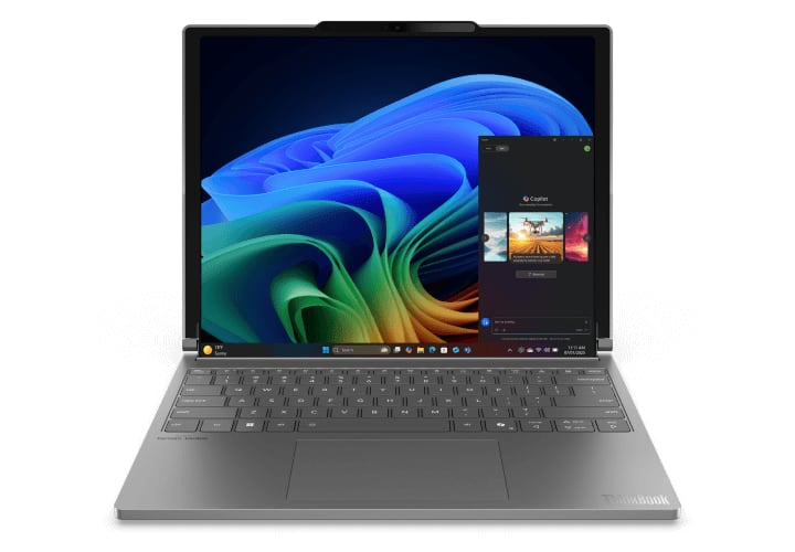 Image de l'ordinateur portable portable Lenovo, vue de face