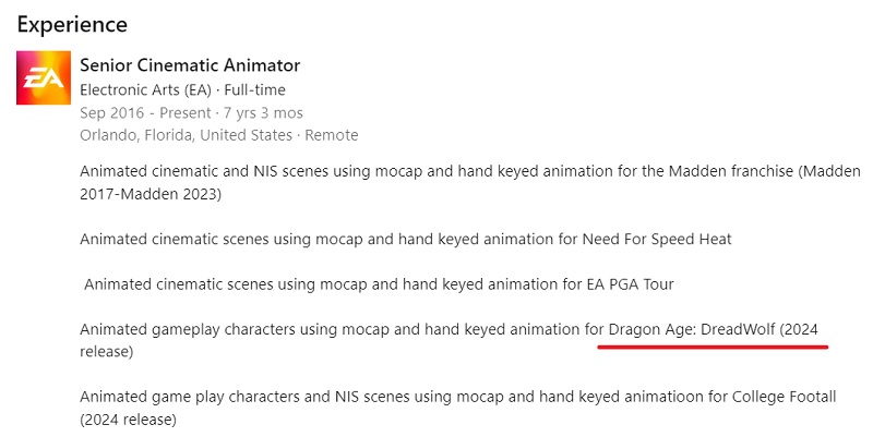 L'un des développeurs de Dragon Age : Dreadwolf a révélé une date de sortie pour ce jeu de rôle très attendu : il pourrait sortir dès l'année prochaine.-2 L'un des développeurs de Dragon Age : Dreadwolf a révélé une date de sortie pour ce jeu de rôle très attendu : il pourrait sortir dès l'année prochaine.-2