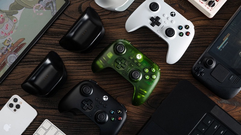 Contrôleur 8BitDo Ultimate en vert translucide