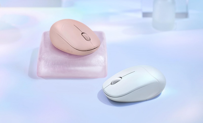 La souris Asus Fragrance est de couleur rose La souris Asus Fragrance est de couleur rose