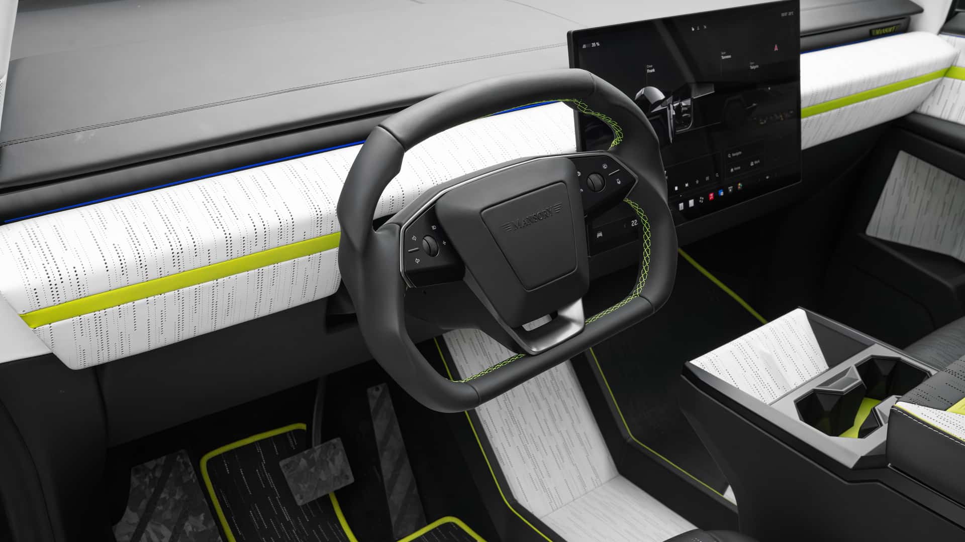 Mansory Elongation Tesla Cybertruck Vue détaillée Mansory Elongation Tesla Cybertruck Vue détaillée