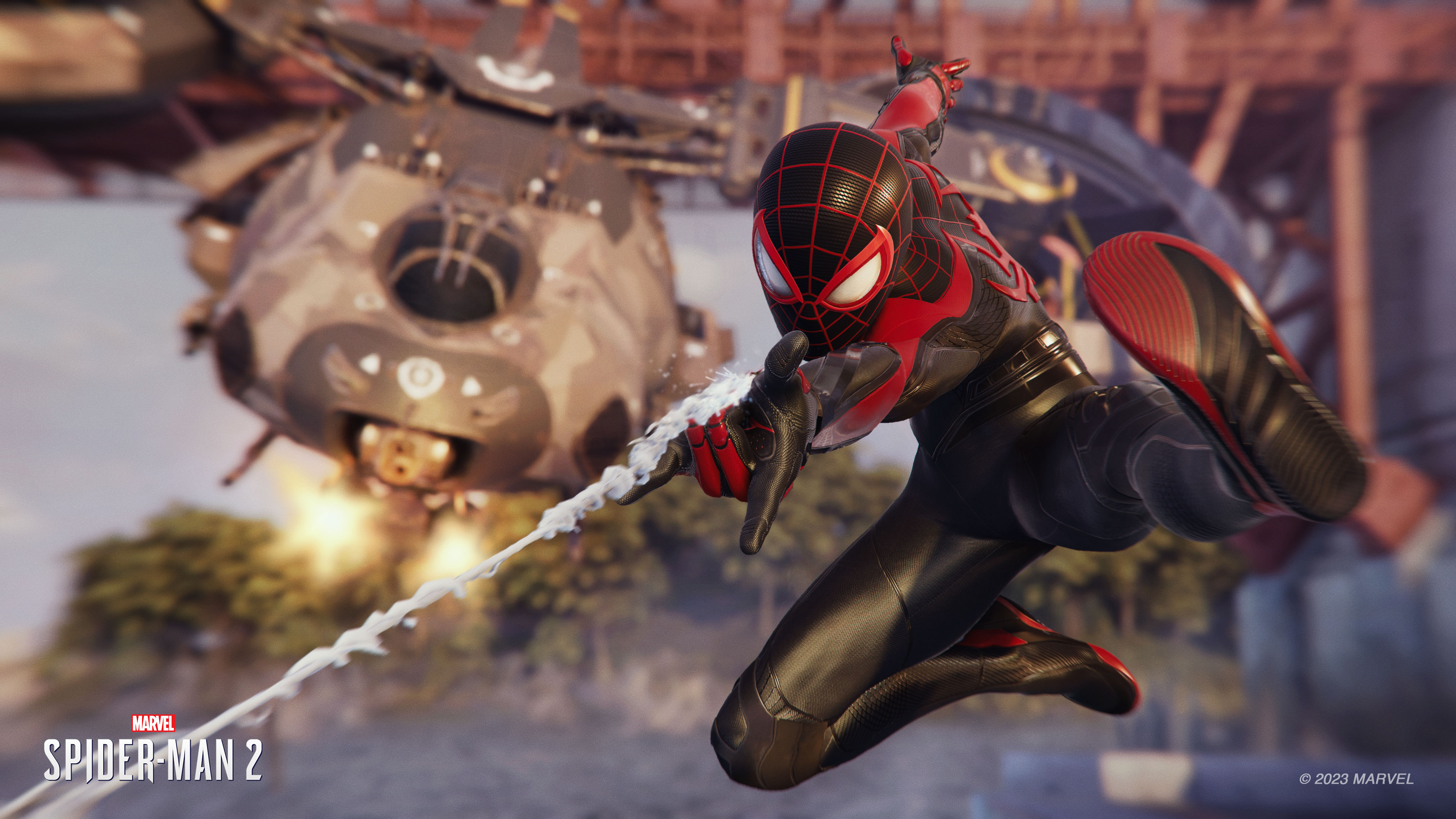 Miles Morales à sa poursuite dans Marvel's Spider-Man 2 Miles Morales à sa poursuite dans Marvel's Spider-Man 2