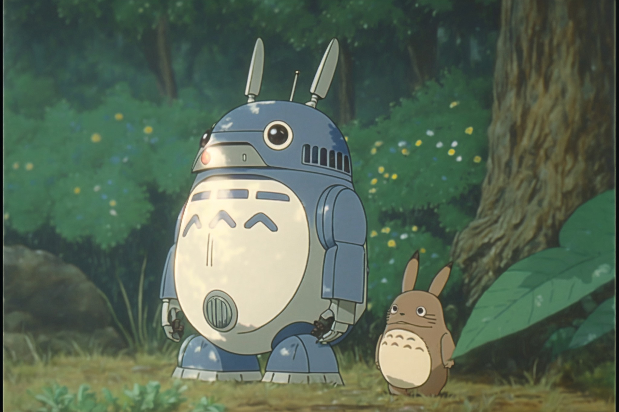 Le réseau neuronal Nijijourney représente les personnages emblématiques de Star Wars dans le style du Studio Ghibli-7