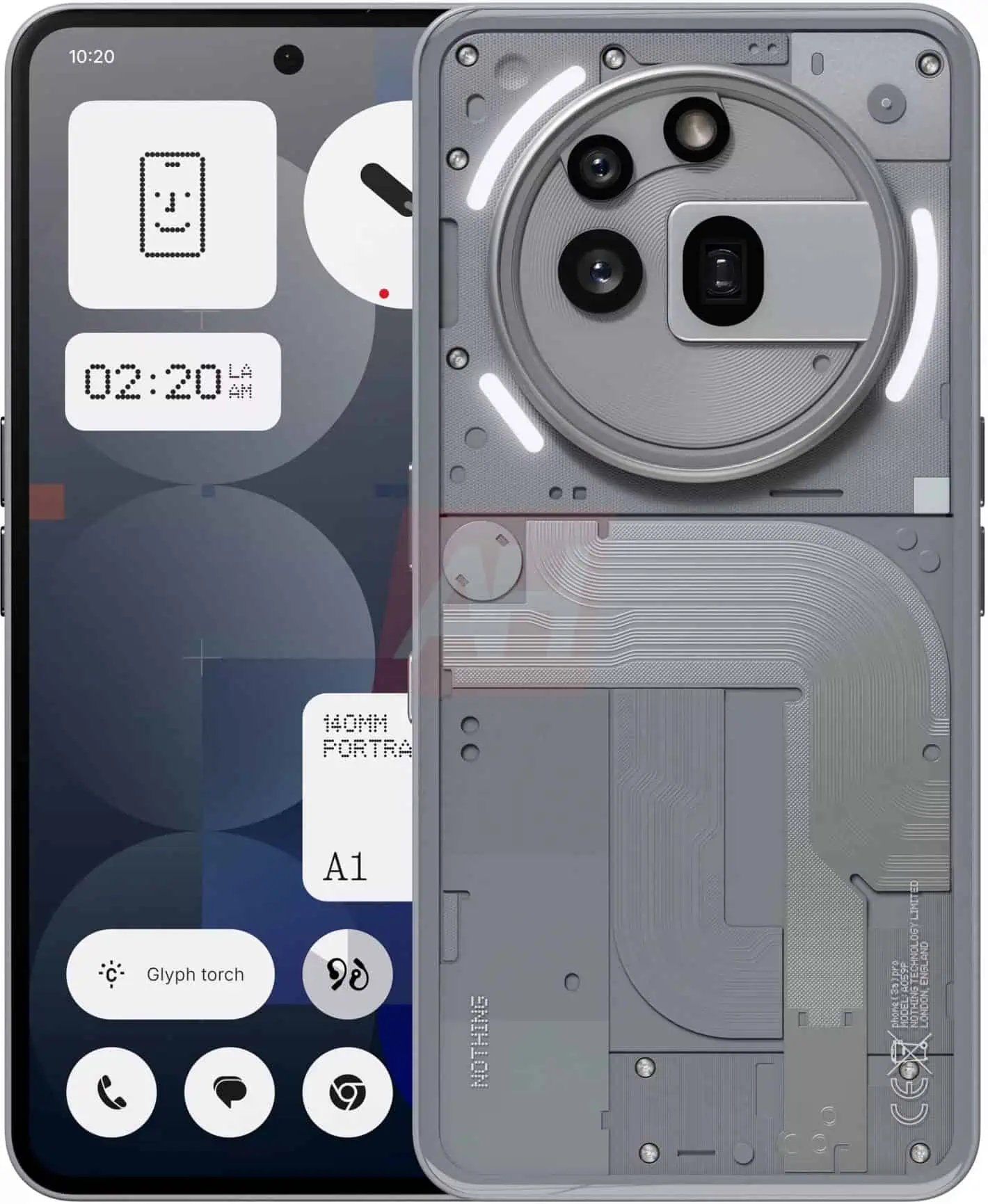 Nothing Phone 3a Pro - Face avant Nothing Phone 3a Pro - Face avant