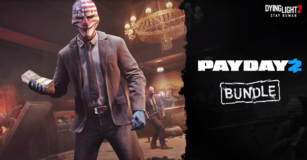 Zombies, masques et diamants : Dying Light 2 : Stay Human a entamé un crossover avec le célèbre jeu de tir sur le crime Payday 2. Zombies, masques et diamants : Dying Light 2 : Stay Human a entamé un crossover avec le célèbre jeu de tir sur le crime Payday 2.