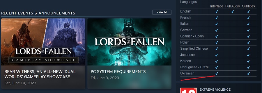 L'ambitieux jeu d'action-RPG Lords of the Fallen bénéficiera d'une localisation du texte ukrainien-2 L'ambitieux jeu d'action-RPG Lords of the Fallen bénéficiera d'une localisation du texte ukrainien-2
