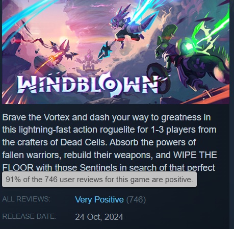 Windblown, un nouveau jeu des créateurs de Dead Cells, a été lancé en accès anticipé sur Steam.-2 Windblown, un nouveau jeu des créateurs de Dead Cells, a été lancé en accès anticipé sur Steam.-2