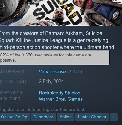 Le résultat est prévisible : les experts ont critiqué Suicide Squad Kill The Justice League et ont attribué une mauvaise note au jeu.-6 Le résultat est prévisible : les experts ont critiqué Suicide Squad Kill The Justice League et ont attribué une mauvaise note au jeu.-6