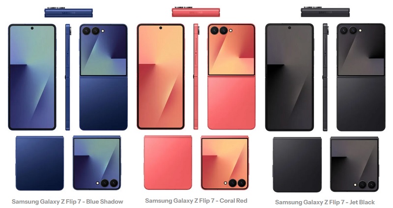 Rendu du Galaxy Z Flip 7 Rendu du Galaxy Z Flip 7