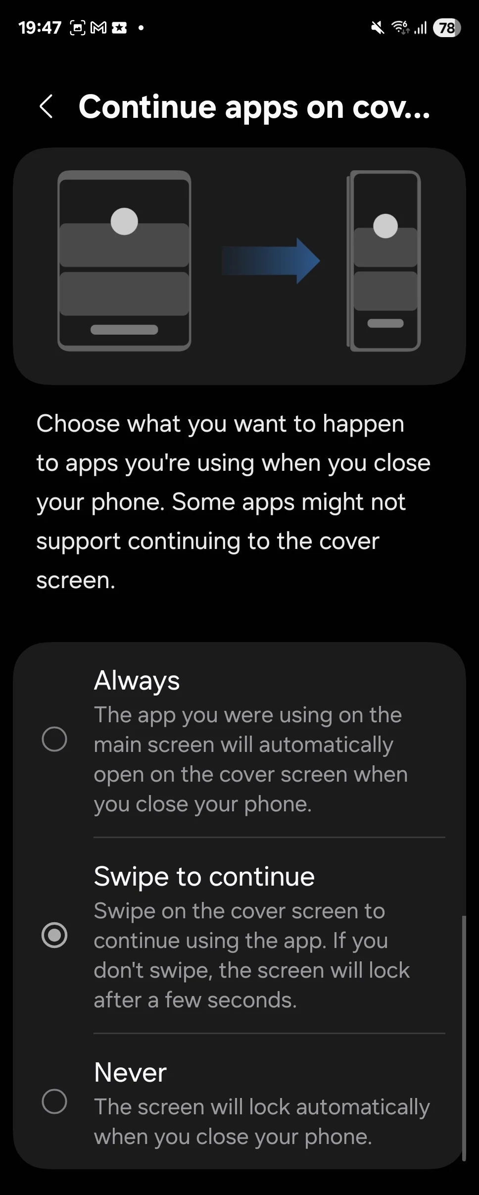 Fonctionnalité actualisée de l'application Continuité Fonctionnalité actualisée de l'application Continuité