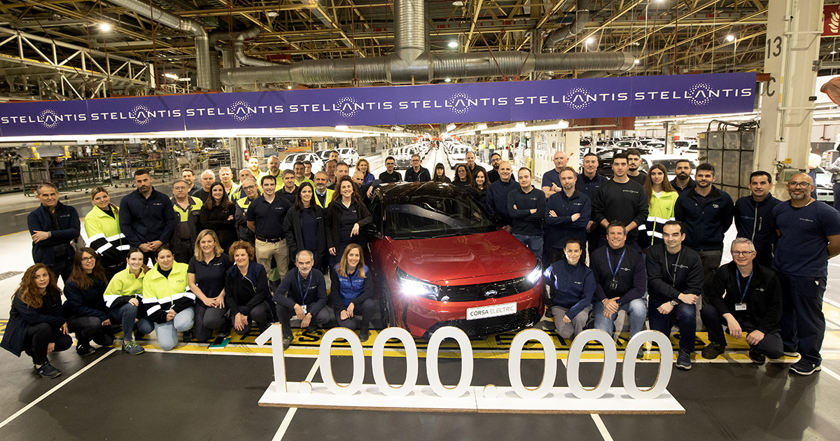L’Opel Corsa F est la millionième copie. Le millionième Opel Corsa F.