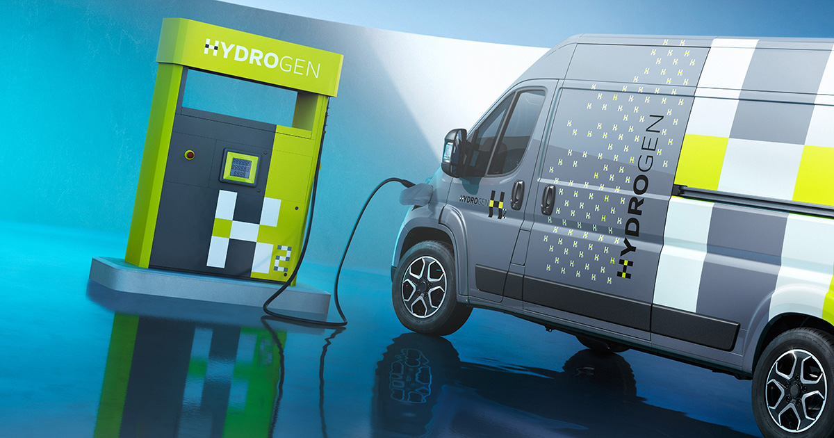 Vauxhall Movano Hydrogen version de Vauxhall Movano Hydrogen - vue latérale Vauxhall Movano Hydrogen version de Vauxhall Movano Hydrogen - vue latérale