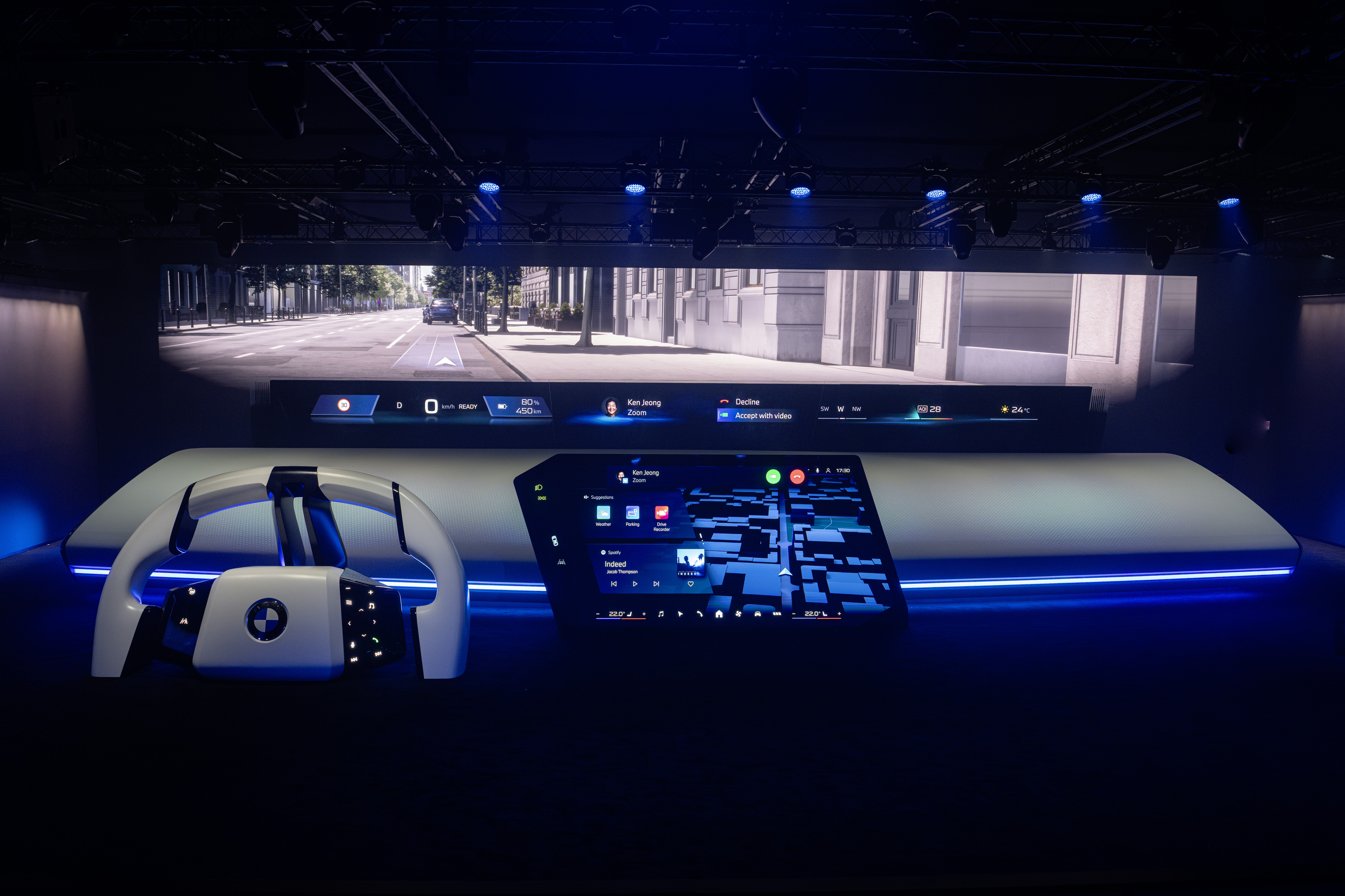 BMW Panoramic iDrive au CES 2025. Photo : BMW
