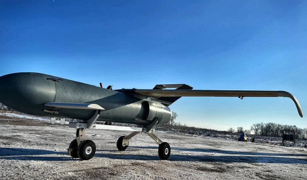 L'Ukraine a diffusé la première vidéo du lancement du drone d'attaque à longue portée Palianytsia. L'Ukraine a diffusé la première vidéo du lancement du drone d'attaque à longue portée Palianytsia.
