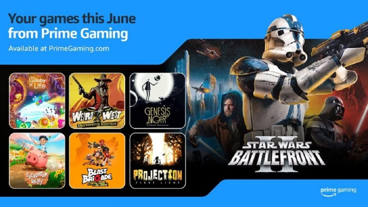 La sélection de jeux du mois de juin pour les abonnés Amazon Prime Gaming a été dévoilée, avec Star Wars Battlefront II (2005) et Weird West en tête d'affiche. La sélection de jeux du mois de juin pour les abonnés Amazon Prime Gaming a été dévoilée, avec Star Wars Battlefront II (2005) et Weird West en tête d'affiche.