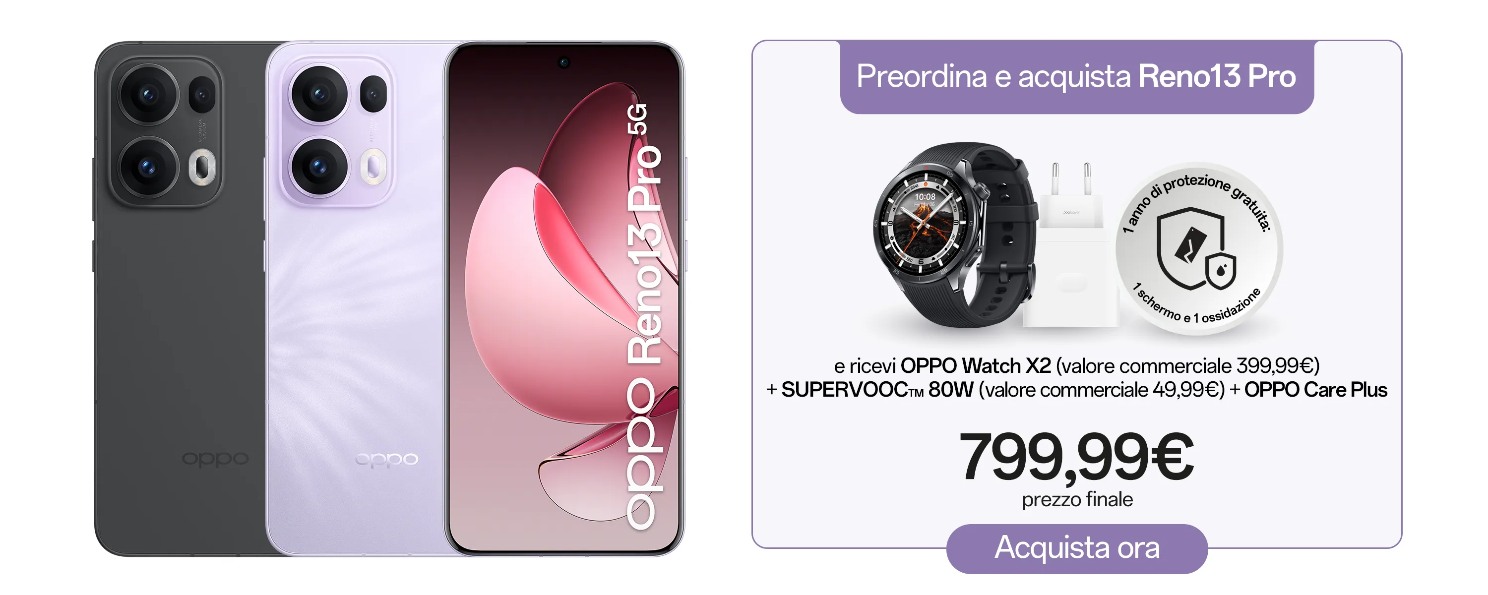 Oppo Reno13 Pro avec offre promotionnelle Oppo Reno13 Pro avec offre promotionnelle