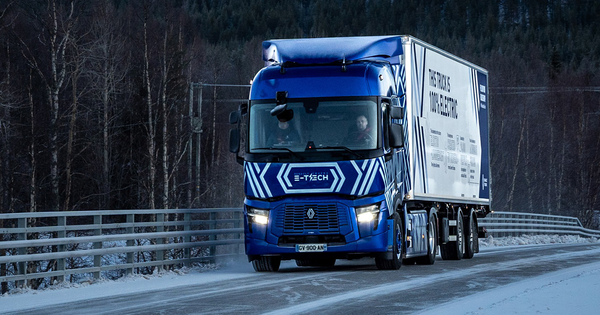 Le camion Renault E-Tech Diamond Echo en Finlande Le camion Renault E-Tech Diamond Echo en Finlande