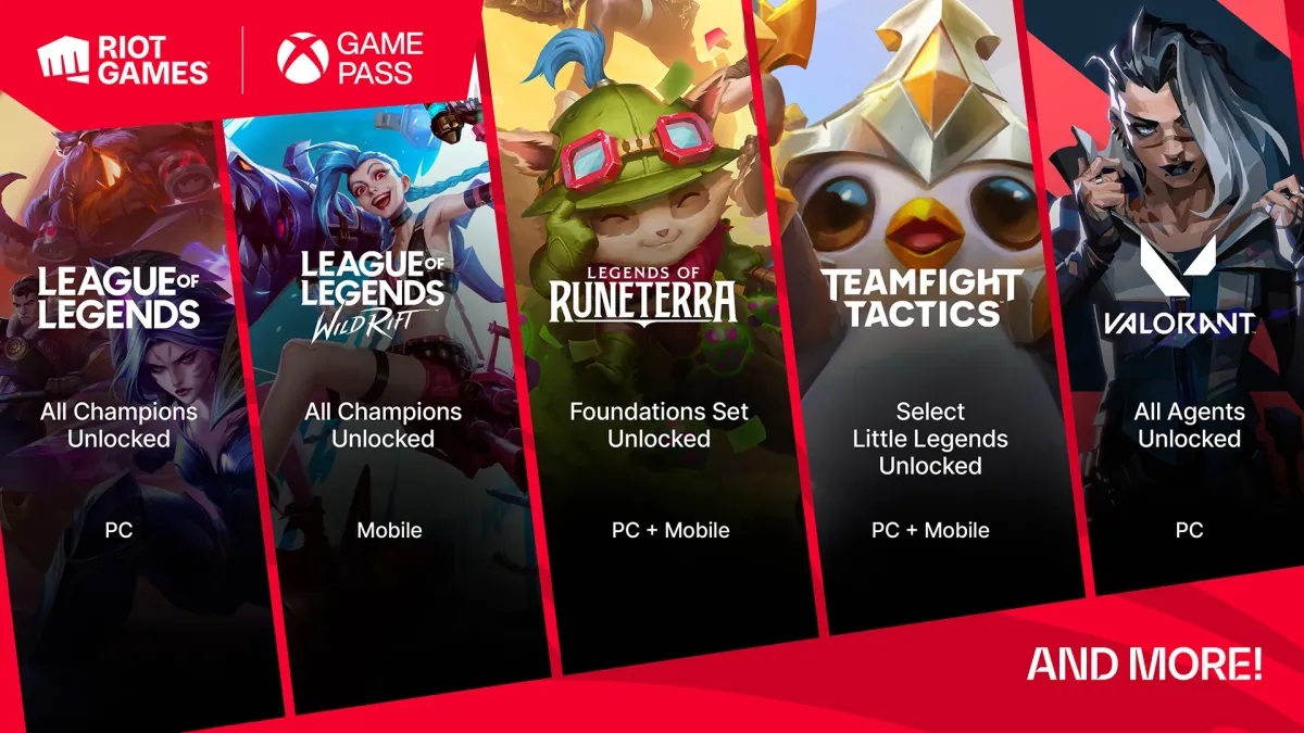 Les projets de Riot Games apparaîtront sur le Game Pass la semaine prochaine Les projets de Riot Games apparaîtront sur le Game Pass la semaine prochaine