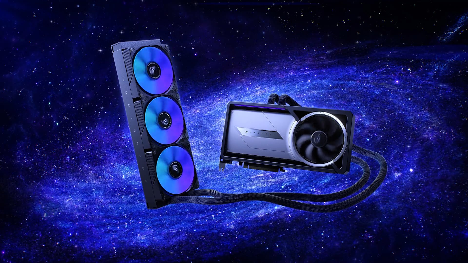 Carte vidéo ROG Astral LC GeForce RTX 5090 OC Edition. Illustration : ASUS