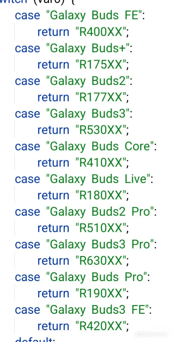 Code pour la nouvelle série d'écouteurs Galaxy Buds Code pour la nouvelle série d'écouteurs Galaxy Buds