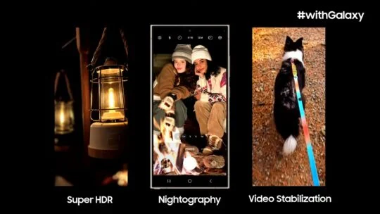 Samsung Galaxy S24 Super HDR Nightography Stabilisation vidéo Samsung Galaxy S24 Super HDR Nightography Stabilisation vidéo