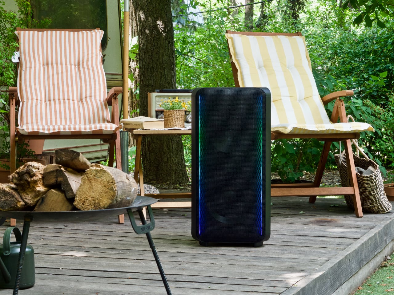 Roi de l'ambiance : Samsung Sound Tower MX-ST50B haut-parleur robuste avec batterie intégrée et rétroéclairage LED-25 Roi de l'ambiance : Samsung Sound Tower MX-ST50B haut-parleur robuste avec batterie intégrée et rétroéclairage LED-25