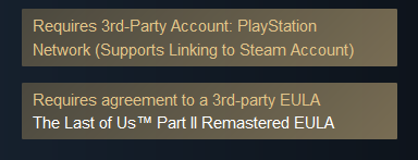 Exigence PSN. Illustration : Steam Exigence PSN. Illustration : Steam