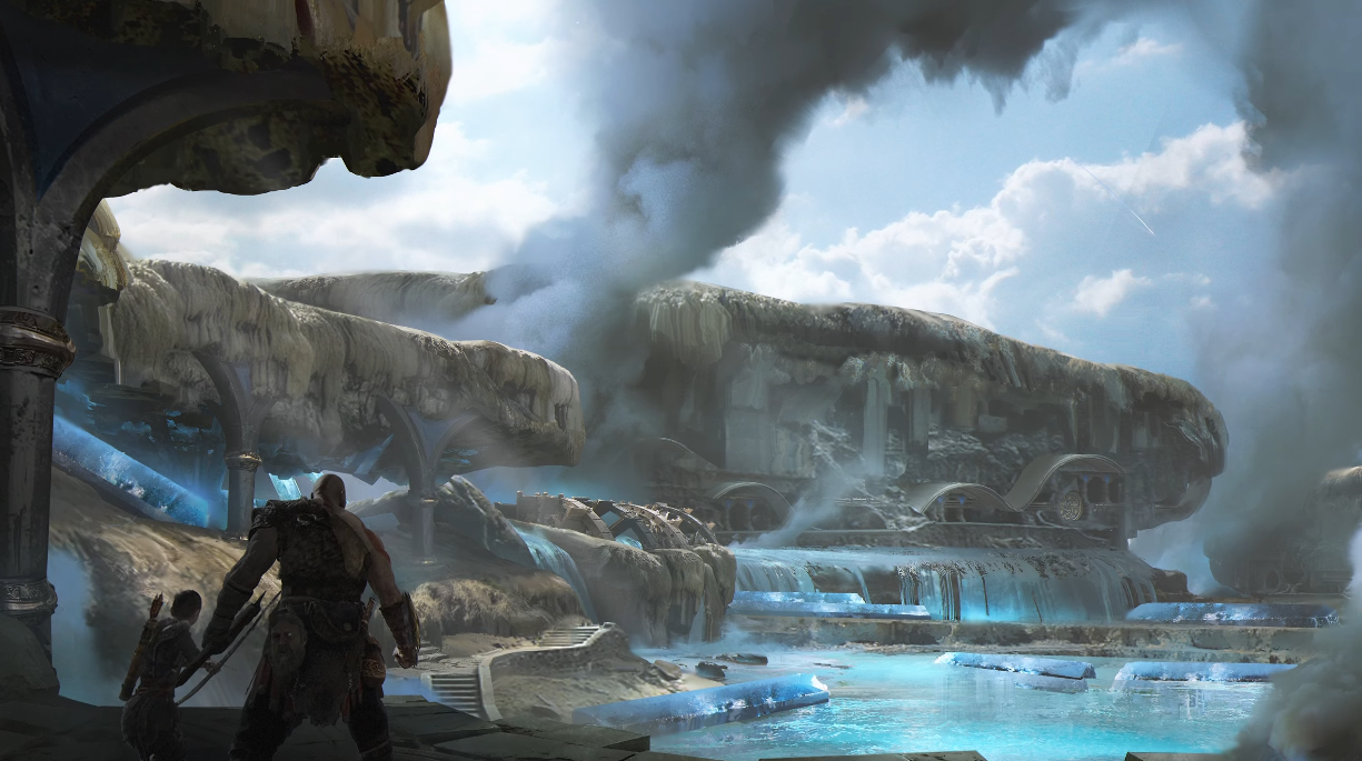 Les développeurs de God of War : Ragnarok ont parlé du monde des nains de Svartalheim, où une ville industrielle est en train d'être construite parmi différents biomes.-3 Les développeurs de God of War : Ragnarok ont parlé du monde des nains de Svartalheim, où une ville industrielle est en train d'être construite parmi différents biomes.-3